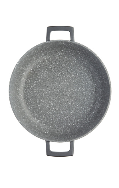 MasterClass 5L Large Cast Aluminium Casserole Dish with Lid, Black, 28cm