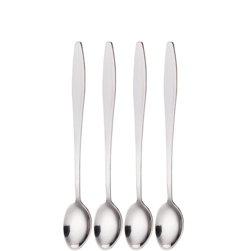 KitchenCraft 4pc Stainless Steel Ice Cream Spoon Set with Long Handles, 21cm