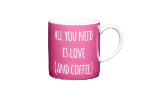 KitchenCraft 80ml Porcelain "All You Need" Espresso Cup