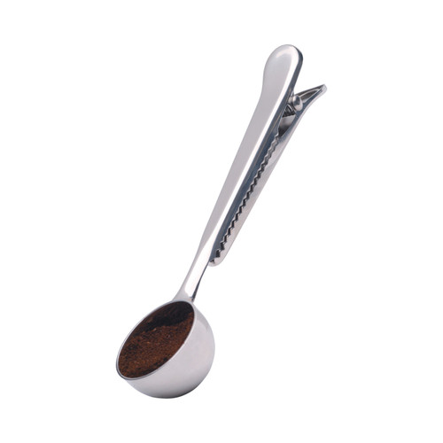 La Cafetière Coffee Measuring Spoon and Bag Clip, Stainless Steel