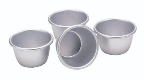 KitchenCraft Set of Four Mini Pudding Moulds, 7.5cm