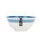 KitchenCraft Blue and White Greek-Style Ceramic Bowl, 16cm