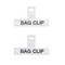 KitchenCraft Set of 2 Medium Plastic Bag Clips