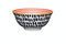 KitchenCraft Red Swirl and Black Spots Ceramic Bowl, 16cm