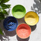 KitchenCraft Leafy Indigo Ceramic Bowl, 16cm