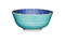 KitchenCraft Leafy Indigo Ceramic Bowl, 16cm