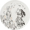 Victoria And Albert Alice In Wonderland Side Plates, Set of 4