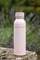 BUILT Planet Bottle, 500ml Recycled Reusable Water Bottle with Leakproof Lid - Pale Pink