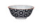 KitchenCraft Black Swirl Centred Ceramic Bowl, 16cm
