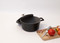 MasterClass 2.5L Cast Aluminium Casserole Dish with Lid, Black, 20cm