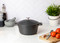 MasterClass 2.5L Cast Aluminium Casserole Dish with Lid, Black, 20cm