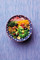 KitchenCraft Blue Floral Geometric Print Ceramic Bowl, 16cm