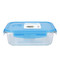 KitchenCraft Pure Seal Glass Rectangular 1.5 Litres Storage Container