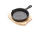 Artesà Cast Iron Mini Fry Pan with Board, 11cm