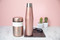 BUILT Apex Insulated Water Bottle and Insulated Food Flask Set, Rose Gold