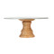 Industrial Kitchen Mango Wood Footed Cake Stand