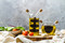 KitchenCraft World of Flavours Italian Glass Dual Oil & Vinegar Cruet Bottle