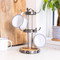 Industrial Kitchen Metal / Wooden Mug Tree Stand