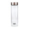 BUILT Tiempo 450ml Insulated Water Bottle, Borosilicate Glass / Stainless Steel - Rose Gold