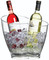 BarCraft Clear Acrylic Double Sided Drinks Pail / Cooler