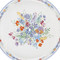 London Pottery Viscri Meadow Ceramic Cake Plate, 20cm, Almond Ivory / Cornflower Blue