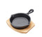 Artesà Cast Iron Round Small Fry Pan with Board, 15cm