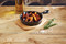 Artesà Cast Iron Round Small Fry Pan with Board, 15cm