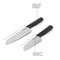 KitchenAid Classic Santoku Set, 2 High-Carbon Scalloped Japanese Steel Knives