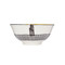 KitchenCraft Moroccan Style Yellow Stripe Ceramic Bowl, 16cm