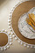 Natural Elements Set of 4 Woven Hessian Placemats with Pom Pom Decorations