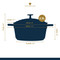 MasterClass Cast Aluminium Casserole Dish, 2.5L, Metallic Blue