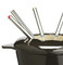 MasterClass Cast Iron Enamelled Black Fondue Set