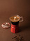 La Cafetière Verona Glass Espresso Maker, 6-Cup, Red