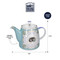 London Pottery Teapot with Infuser for Loose Tea, 1 L, Badger