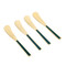 Artesà Butter Spreaders, Set of 4, Green and Gold