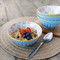 KitchenCraft Pale Blue Detailed Ceramic Bowl, 16cm