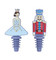 The Nutcracker Collection Christmas Novelty Bottle Stoppers, Silicone, Multi Colour