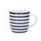 KitchenCraft Barrel Mug Set, Nautical Stripe Design, Set of 4