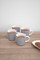 KitchenCraft Barrel Mug Set, Nautical Stripe Design, Set of 4