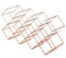 BarCraft Stackable Copper Finish Wine Rack