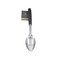 MasterClass Stainless Steel Colour-Coded Slotted Spoon - Black
