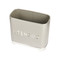 Lovello Retro Utensil Holder with Geometric Textured Finish - Shadow Grey