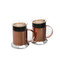 La Cafetière Copper Coffee Mugs, Set of 2, Stainless Steel