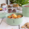 Living Nostalgia 3-Tier Metal Cake Storage Tin - English Sage Green