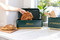 KitchenCraft Lovello Textured Large Bread Bin, Hunter Green