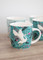 KitchenCraft Barrel Mug Set, Exotic Crane Design, Set of 4
