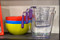 Colourworks 3 Piece Purple Acrylic Measuring Jug Set