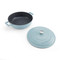 MasterClass Sky Blue Cast Aluminium Shallow Casserole Dish, 4L