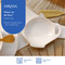 Mikasa Chalk Porcelain Teabag Tidy, 12cm, White