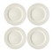 Mikasa Cranborne 4-Piece Stoneware Dinner Plate Set, 27cm, Cream